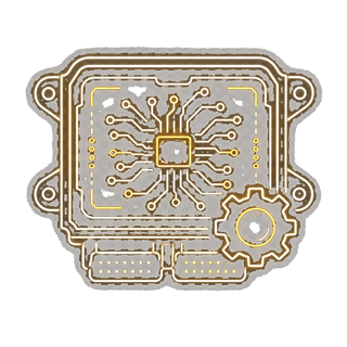 Módulo ECU con engranaje de laboratorio
